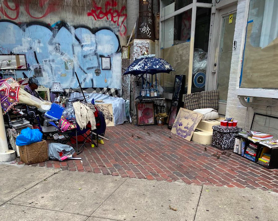 Homeless encampment