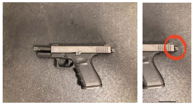 Machine Gun Seized