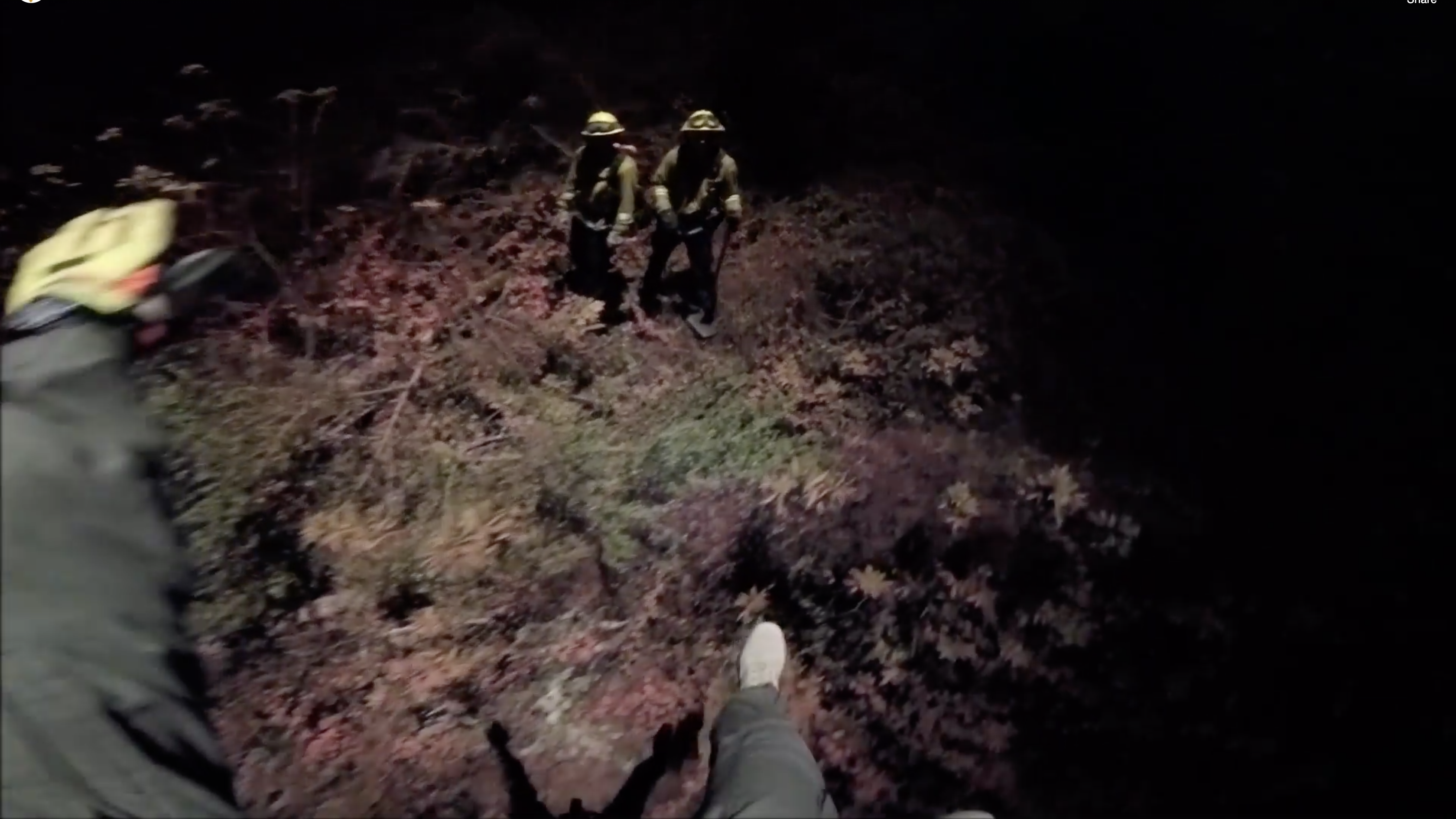 WATCH: Trapped California Firefighters Rescued by Sonoma County Sheriff Helicopter
