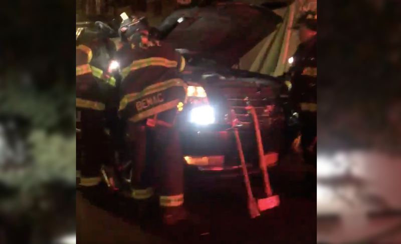SUV crash UES