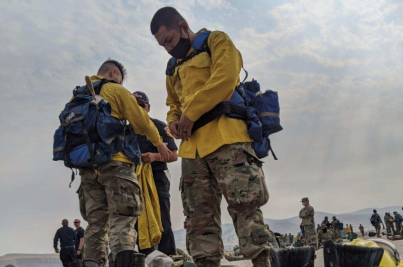 National Guard Versus California Fires, US Army