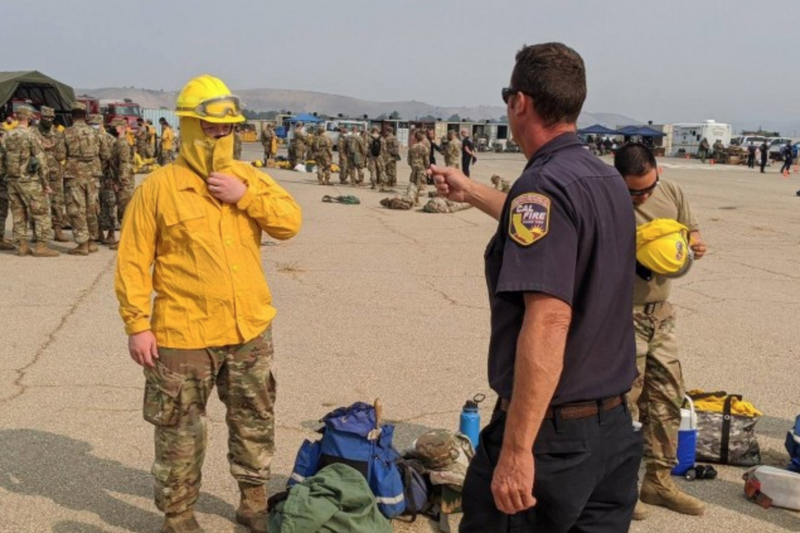 National Guard Versus California Fires, US Army