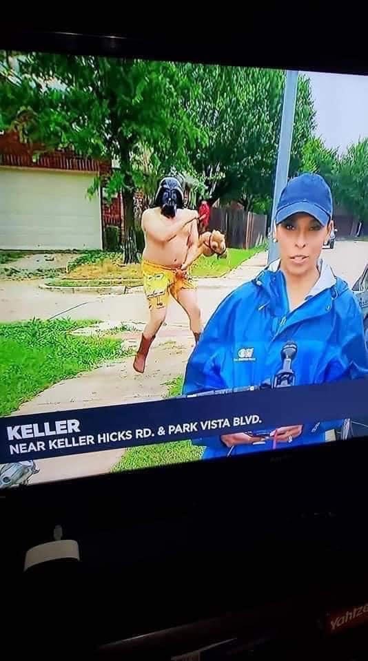 Screenshot of CBS 11 live report