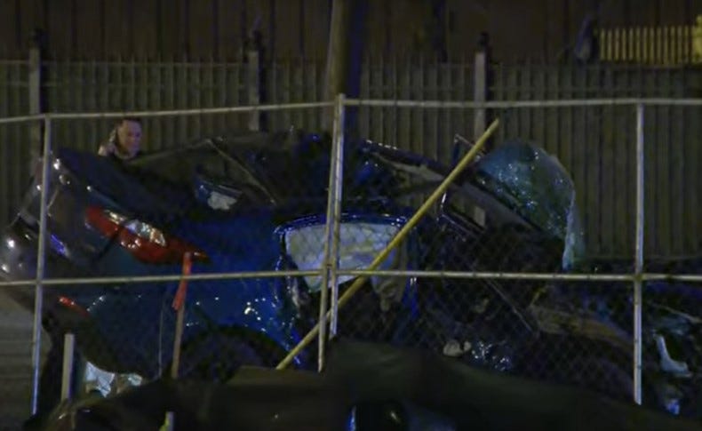 Crashed car