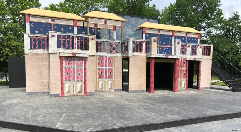 Shakespeare in Delaware Park Stage from 2019 "The Tempest"