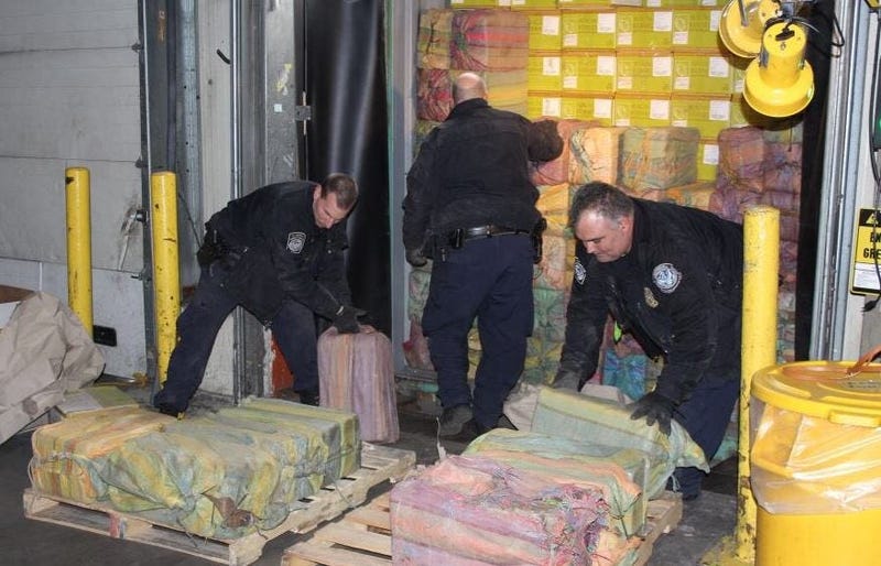 Seized cocaine Port of New York/Newark