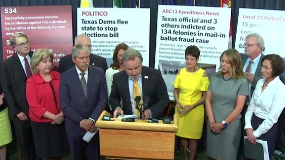 Texas Senate passes elections bill along party lines