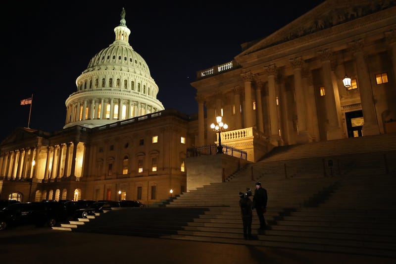 U.S. Senate works late into the night on Impeachment Trial, 1/21/20