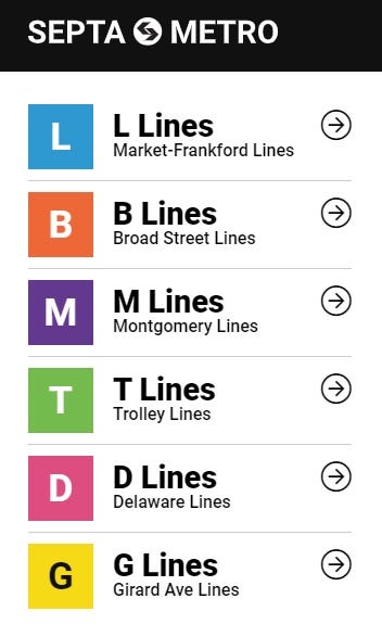 The new proposed SEPTA line names.