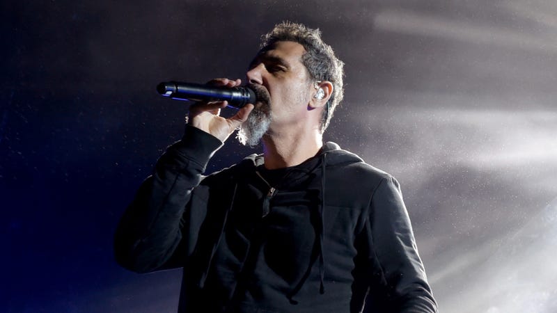 Serj Tankian of System of a Down performs at Glen Helen Amphitheater on October 13, 2018 in San Bernardino, California. 
