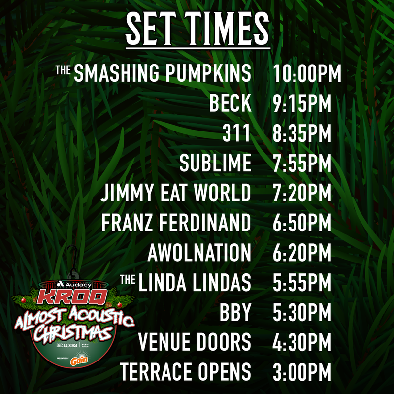 KROQ Set Times