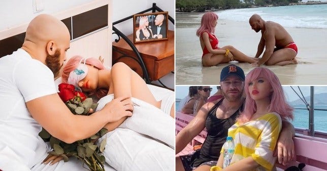 Bodybuilder who married sex doll says she ‘broke’ just before Christmas