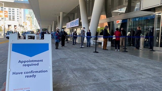SF's Moscone Center reopens for vaccinations