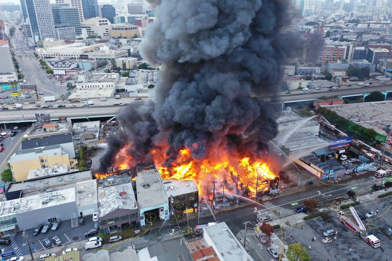 SF Fire Department quashes rumors about five alarm fire in the city's SoMa neighborhood