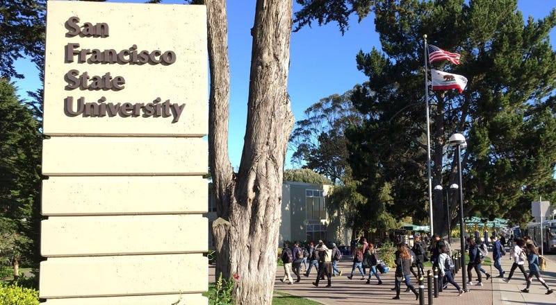 SFSU campus sign
