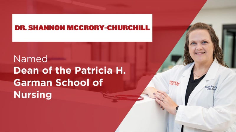 Dr. Shannon McCrory-Churchill Named Dean of the Patricia H. Garman School of Nursing