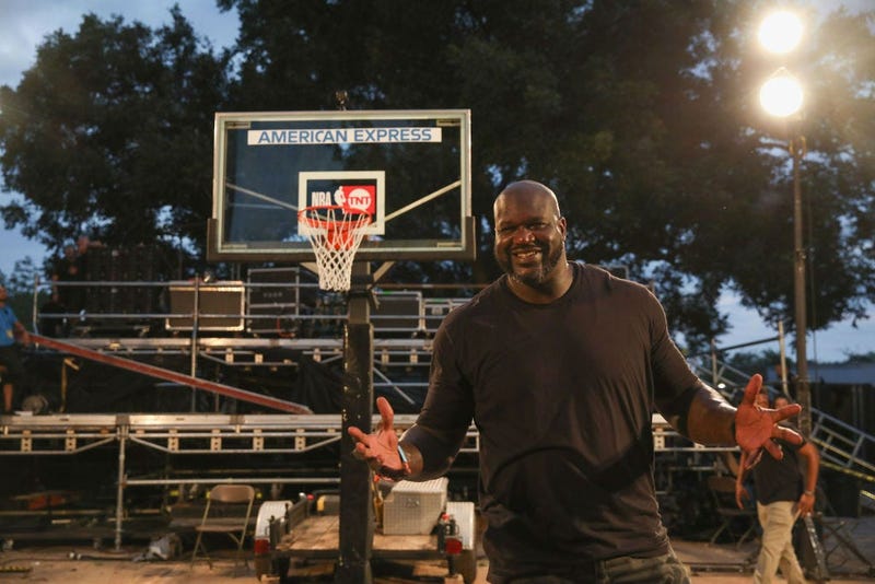 Shaquille O'Neal Behind the Scenes of American Express Stage at Austin City Limits Festival on October 14, 2018 in Austin, Texas.