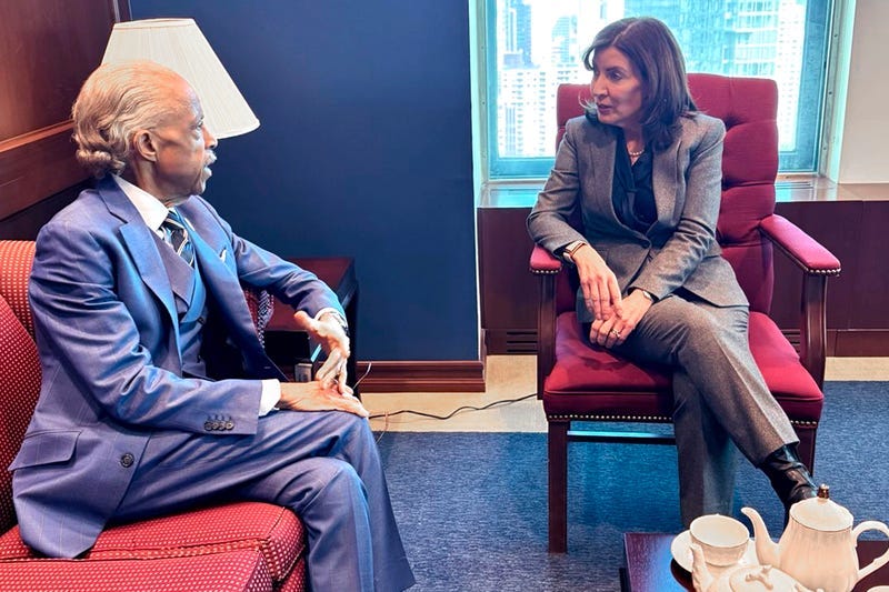 Hochul and Sharpton meet to discuss the future of Mayor Eric Adams.