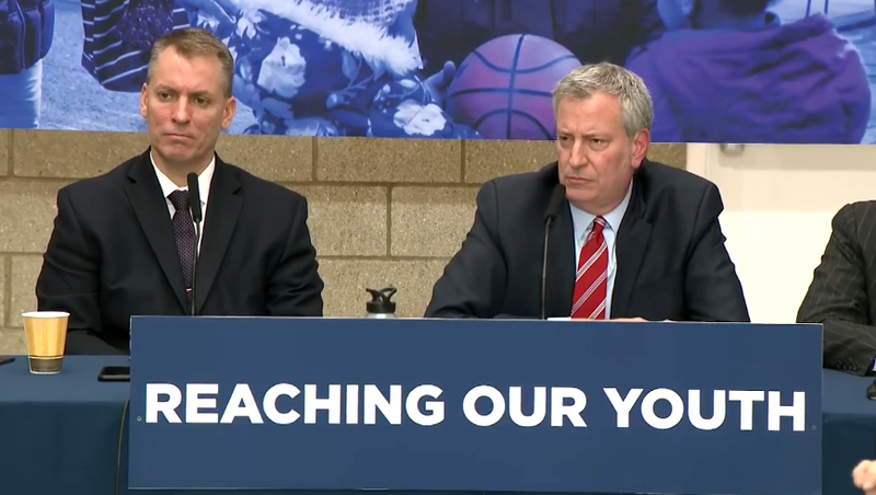 Dermot Shea and Bill de Blasio