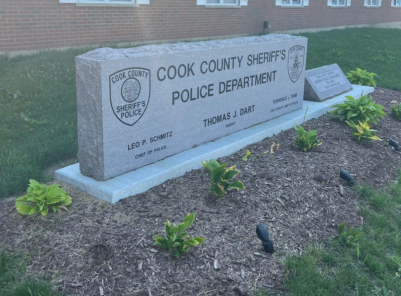 plaque with sheriff's information