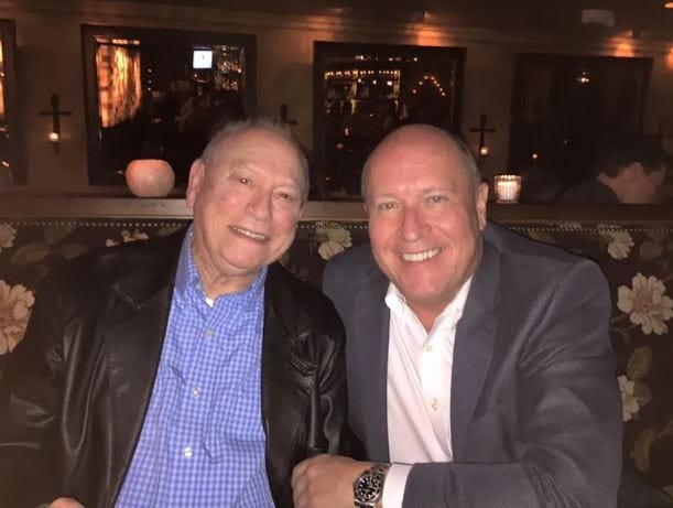 Sherman Kaplan (former WBBM anchor) and Chris Berry (former WBBM news and programming director)