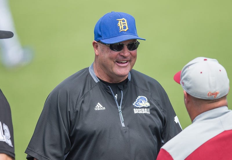 University of Delaware head baseball coach Jim Sherman