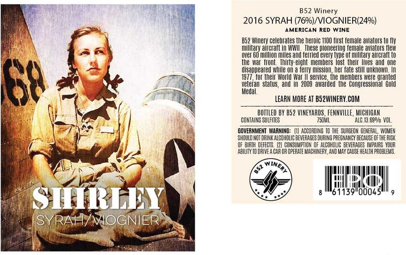 Shirley Wine Label