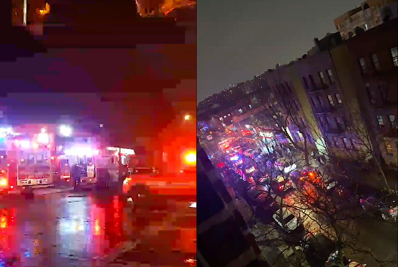 Three men were shot outside a bodega at 35-62 94th St. in Jackson Heights on Sunday