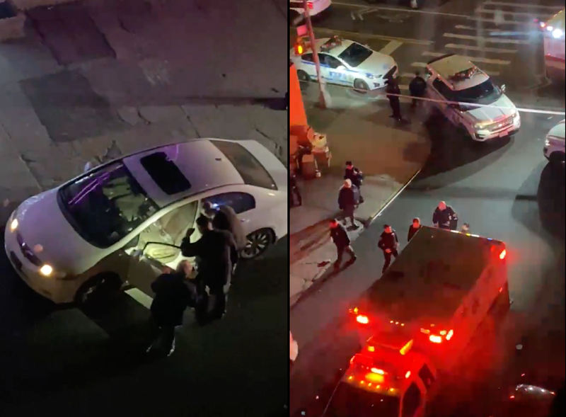 Police investigated at the scene of the shooting in Brownsville overnight Wednesday