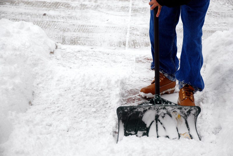 shoveling snow
