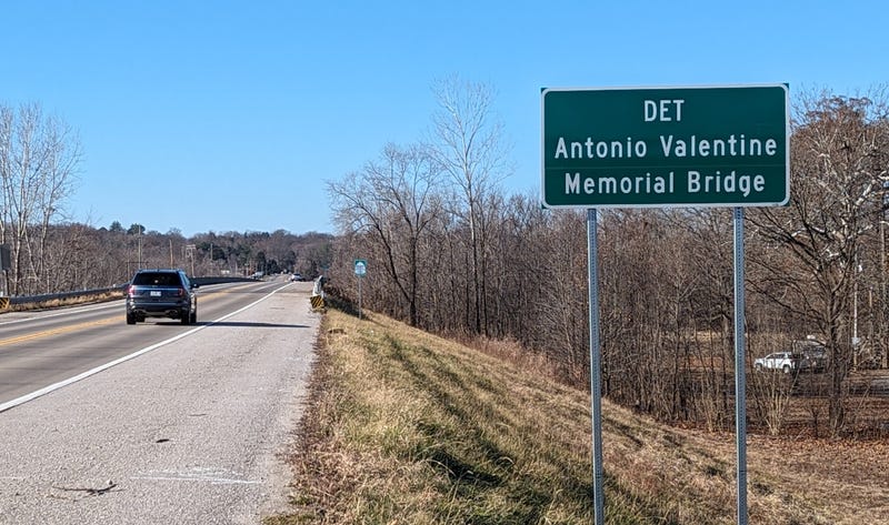 The bridge on Telegraph Road connecting Arnold and Oakville over the Meramac River has been named after fallen St. Louis County Officer Detective Antonio Valentine.