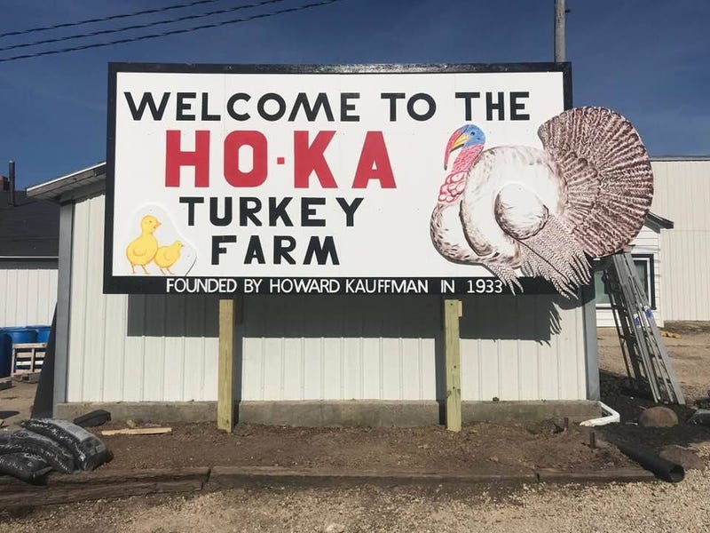 turkey farm sign