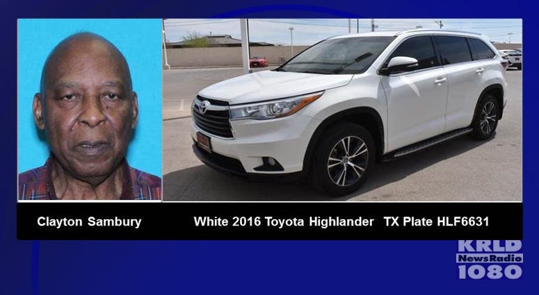 A Silver Alert has been issued for 78 year old Clayton Sambury