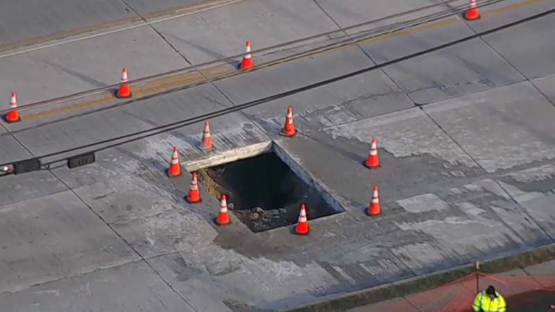 Route 202 sinkhole repairs