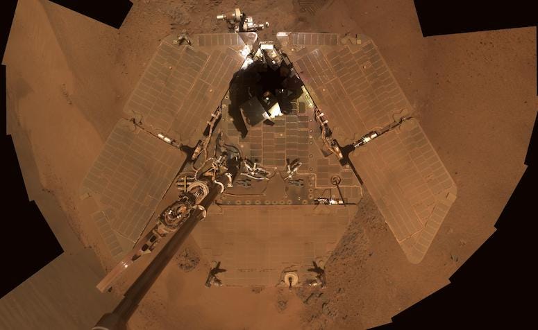 Mars Rover, Opportunity, Selfie, Solar Panels, Mars, 2011