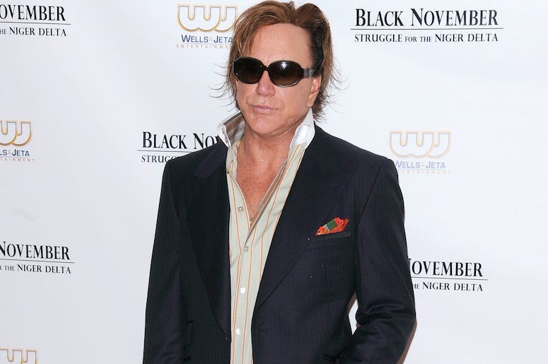 Mickey Rourke, Red Carpet, The Black November, 2012