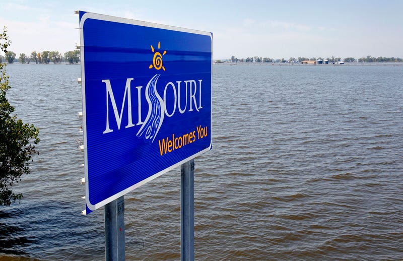 Missouri River flood waters in August 2011.