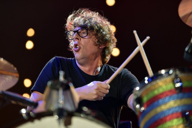 Patrick Carney, The Black Keys, Drumming, Concert, Black Shirt, 2013