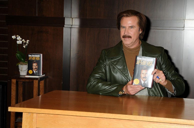 Actor Will Ferrell as Ron Burgundy