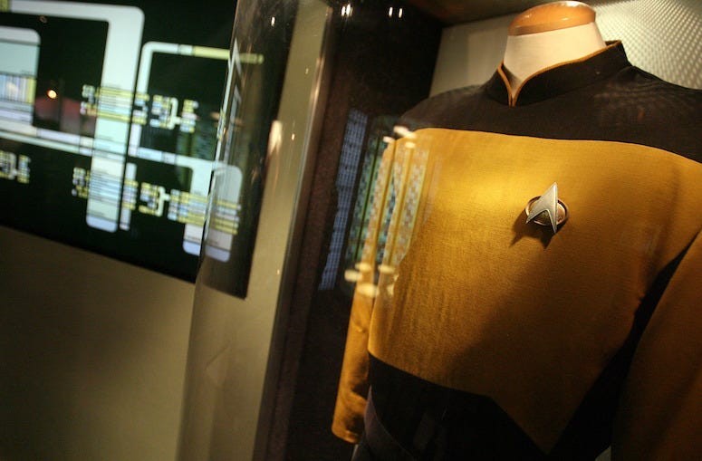 Data, Uniform, Star Trek, Transporter Room, Detroit Science Center, Display