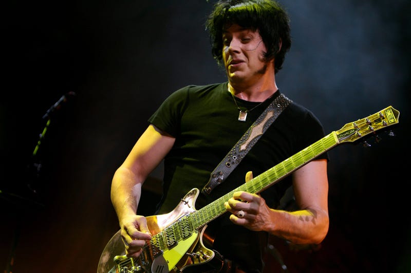 Jack White plays with The Raconteurs in 2008