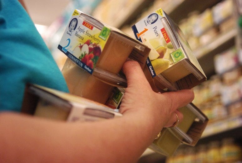 Shopping, Grocery Store, Gerber, Baby Food
