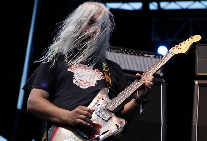 Guitarist J Mascis of Dinosaur Jr. performs during LouFest in St. Louis, Missouri on Saturday, August 25, 2012. (Photo by Zia Nizami/Belleville News-Democrat/MCT/Sipa USA)