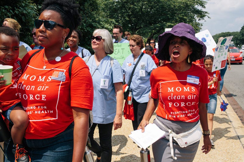 Hundreds of mothers from across the country are calling on their members of Congress to address climate change for their children's future.