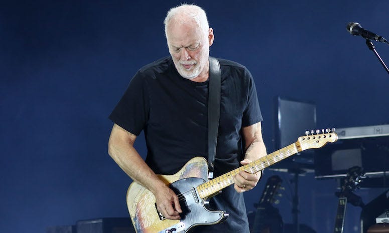 David Gilmour, Pink Floyd, Guitar, Solo, Concert, Madison Square Garden, 2016