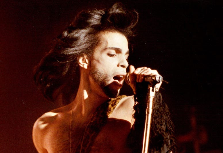 Prince, Benefit Concert, Singing, 1990