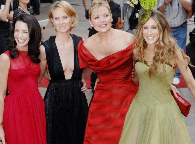Kristin Davis, Cynthia Nixon, Kim Cattrall, Sarah Jessica Parker, Sex And The City, Movie, Premiere, Red Carpet, 2008