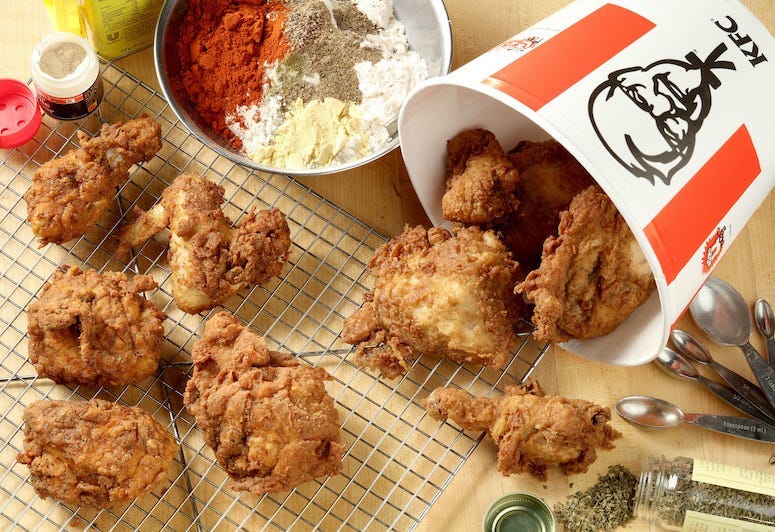 Kentucky Fried Chicken, KFC, Fried Chicken, Bucket, Herbs and Spices