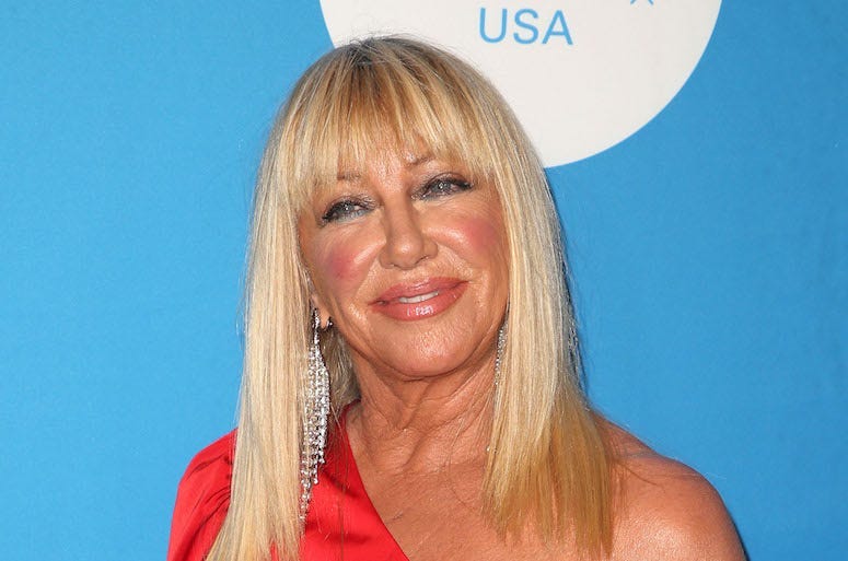 Suzanne Somers, Red Carpet, UNICEF Ball Los Angeles, Red Dress, 2018