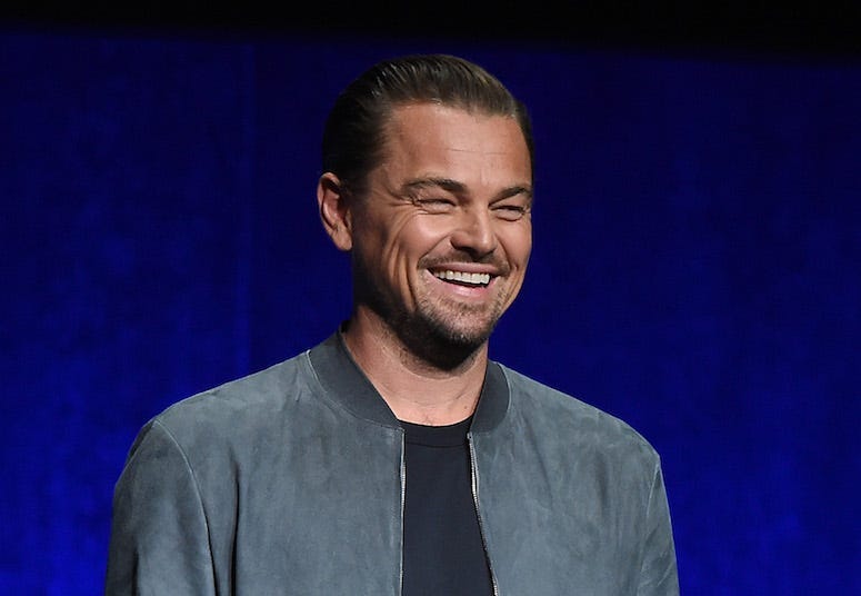 Leonardo DiCaprio, Stage, CinemaCon, Laughing, 2018